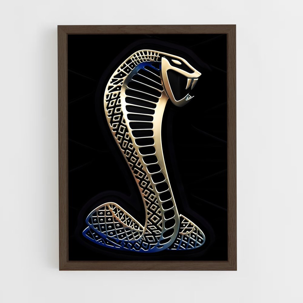 Poster Cobra Doré – affiche AC Cobra (vue 5)